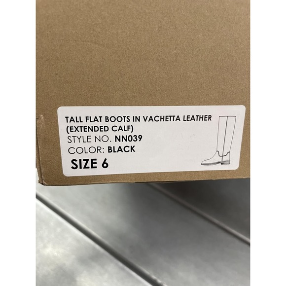 Madewell Tall Drumgold Riding Boots Womens‎ Size 6 Black Vachetta Leather NWB - Picture 11 of 11